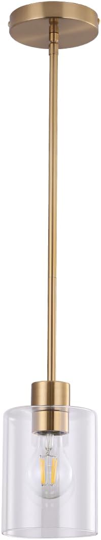 Brass pendant light