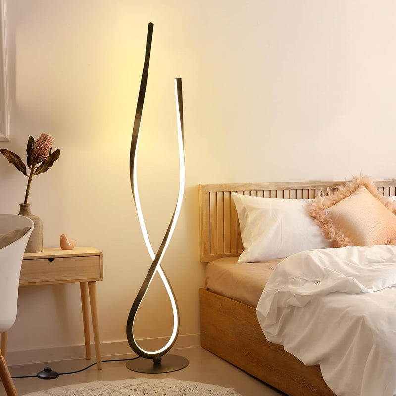 Spiral floor lamp