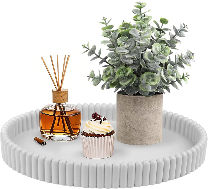 Gray decorative tray