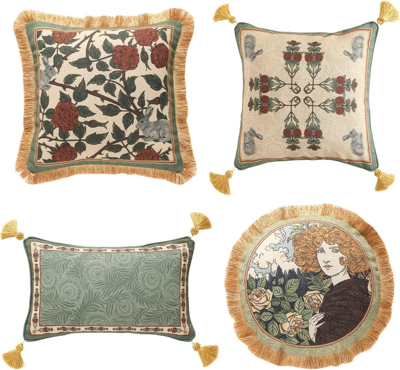 Floral pillow covers