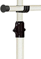 PRINCE HANGER Rack Heavy Duty One Touch System Load 352LBS Clothing Racks for Hanging Clothes Metal Closet Garment Closet system Tension Rod Free Standing Ivory Width Adjustable PHUS-0023