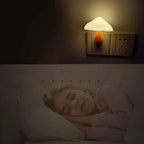 AUSAYE 2 Pack Sensor LED Night Light Plug in NightLight Energy Saving Wall Lamp Mushroom Night Lights for Bedroom, Bathroom,Toilet,Hallway,Kitchen,Kids,Adults Warm White