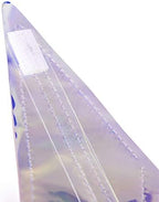 12 Inch Diameter Iridescent Ornament Star Hanging Decorations, Clear Foil Decorative Folding Decor, Rainbow Shine Party Ornaments for Bridal Shower Wedding Birthday Frozen Theme Party Decorations