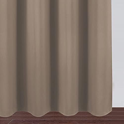 Cappuccino Thermal Blackout Curtains/42 x 72 Inch/Set of 2 Panels Room - Image 6