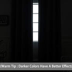 Yakamok Light Grey Room Darkening Curtains 96 inch Sliding Door Drapes | 1 - Image 3