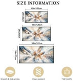 Abstract Painting Wall Art Large Framed Canvas Prints 30" x 58" Blue and Orange Abstract Modern Minimalist Living Room Decor for Bedroom Office Wall Décor