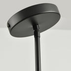 Black Pendant Lights Kitchen Island - Seeded Glass Pendant Light Fixture Multiple Stems Rods (3 Pack with Rod seeded Glass)