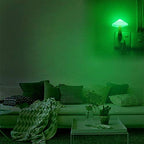 2 Pieces LED Mushroom Night Lamp Plug in Lamp Mushroom Night Light Mini Magic Mushroom Night Lights for Adults Kids Green