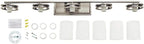 Kichler Hendrik 43" 5 Light Vanity Light with Light Umber Etched Glass Olde Bronze®