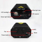 Party Lights Dj Disco Strobe Stage Lights Sound Activated Laser Llights Projector with Remote Control for Parties Bar Birthday Wedding Holiday Event Live Show Xmas Decorations