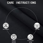 Black Blackout Curtains 66 x 63 Inch Length/Set of 2 Curtain Panels/Thermal - Image 4