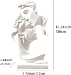 Couples Kiss Sculpture,Abstract Art Couple Sculpture Home Furnishing Resin Statue Decoration Romantic Statue Used for Home Decoration, Wedding, Gift.
