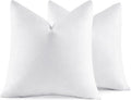 MIULEE 28x28 Euro Pillow Inserts, Double-Layer Down-Proof Cotton Cover by MIULEE