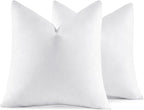 MIULEE 28x28 Euro Pillow Inserts, Double-Layer Down-Proof Cotton Cover by MIULEE