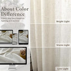 Natural Linen Curtains 108 Inches Long - Image 3