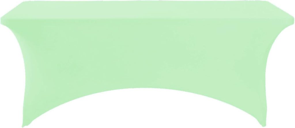 Spandex Table Cover for 6Ft or 4fT or 8ft Table Universal Fitted Stretch Tablecloth for Party, Banquet, Wedding and Events-Mint