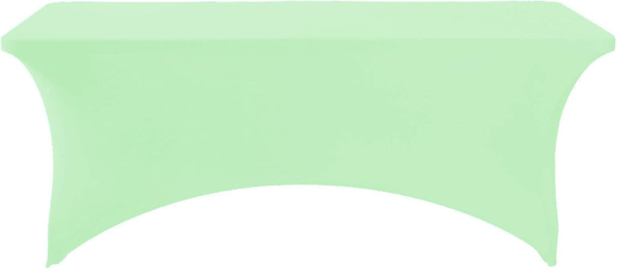 Spandex Table Cover for 6Ft or 4fT or 8ft Table Universal Fitted Stretch Tablecloth for Party, Banquet, Wedding and Events-Mint