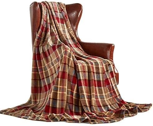 MERRYLIFE Throw Blanket Plaid| Ultra-Plush Soft Colorful Oversized | Decorative Couch Travel Blanket | (50" 60", Love Urban)