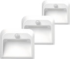 Group-Control Motion Sensor Night Light -Wireless Sync, 2200mAh Rechargeable Battery, 150LM/75LM Adjustable Brightness, 25s Auto-Off, Magnetic Mounting for Hallway/Stairs/Bedrooms（3 Pack）