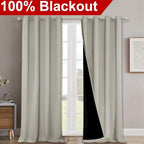 NICETOWN 100% Blackout Blinds, Laundry Room Decor Window Treatment Curtains - Image 2