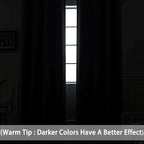 Yakamok Aqua Room Darkening Curtains 84 inch Sliding Door Drapes | 1 Extra-wide - Image 3