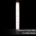 Blackout Curtains 52 x 90 Inch Long Chocolate Curtains Set of 2 Panels Room - Image 3