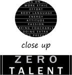 Ten Things That Require Zero Talent Inspirational Canvas Wall Art Painting Motivational Quotes Success Positive Posters Prints Artwork Modern Home Living Room Office Decor Framed[24" W x 36" H]