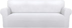 PureFit Stretch Couch Covers for Sofa Large Sofa Slipcovers White | 1-Piece by PureFit