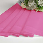 Hot Pink Sheer Curtains 45 Inches Long 2 Panels - Image 7