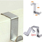 Adjustable Space Saving Door Hanging Laundry Hamper Bag with Stainless Steel Hooks