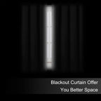 Blackout Curtains 66 x 54 Inch Long Light Grey Curtains Set of 2 Panels Room - Image 3
