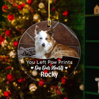 Pet Memorial Ornament Personalized Angel Dog Cat Photo Picture Acrylic Ornaments Custom Sympathy Keepsake Gifts Heaven Christmas Tree Bereavement Decoration Gift for Dogs Cats Moms Dads
