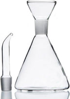 ELETON Olive Oil Dispenser Bottle Glass with No Drip Bottle Spout -Pourer Dispensing Bottles for Kitchen - Olive Glass Dispenser to Control Cooking Vegetable Oil and Vinegar(12 oz)