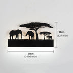LED Wall Sconce Lamp Indoor Wall Mounted Light Up and Down Rustic Wall Light Animal Wall Lamp for Farmhouse Living Room Bedroom Cabinet Porch, 12W (Elephant)