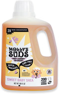Molly's Suds Baby Liquid Laundry Detergent | Removes Formula, Poop & Spit-Up Stains | Extra Gentle for Infants, Babies, Toddlers (Sweet Baby Shea, 200 Loads)