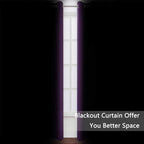 Blackout Curtains 52 x 90 Inch Long Purple Curtains Set of 2 Panels Room - Image 3