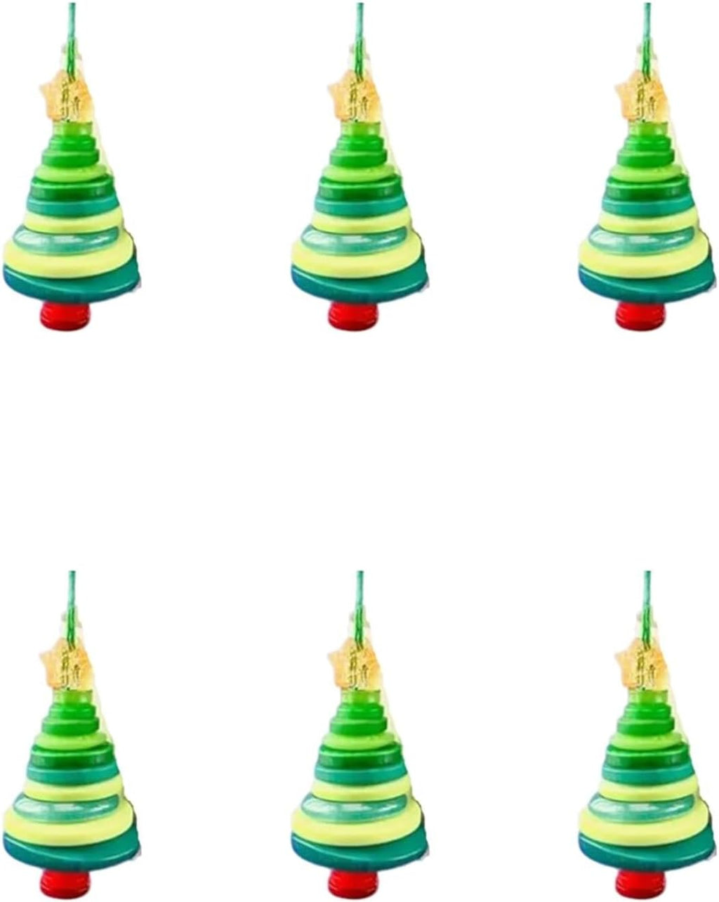 DIY Christmas Button Ornament Making Set - Snowman/Santa/Angel, Fun Holiday Craft Kit for All Ages, Ideal Xmas Tree Hanging Decor & Festive Gifts (6pcs-D)