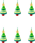 DIY Christmas Button Ornament Making Set - Snowman/Santa/Angel, Fun Holiday Craft Kit for All Ages, Ideal Xmas Tree Hanging Decor & Festive Gifts (6pcs-D)