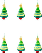 DIY Christmas Button Ornament Making Set - Snowman/Santa/Angel, Fun Holiday Craft Kit for All Ages, Ideal Xmas Tree Hanging Decor & Festive Gifts (6pcs-D)