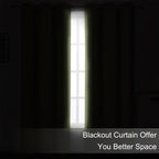 Blackout Curtains 52 x 90 inches Long Sage Green Curtains Set of 2 Panels - Image 3