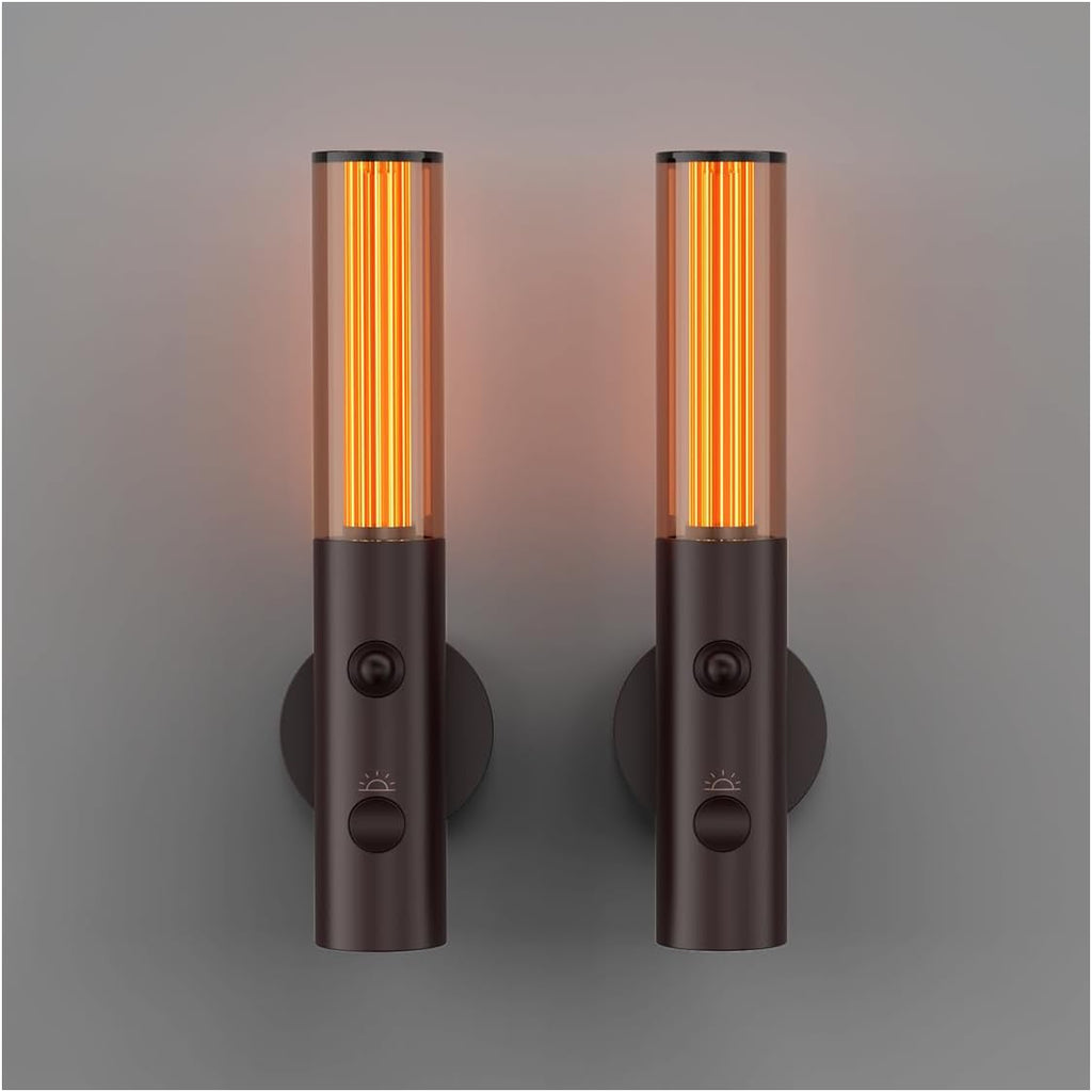 Auto-On Motion Detection Night Lamp - 3 Customizable Modes, Battery Operated LED Light for Dark Spaces (Set of 2)