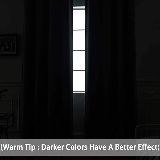 Yakamok Room Darkening Curtains 52x84 inch Length Burnt Orange-Living Room | 2 - Image 6