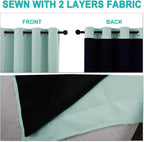 NICETOWN 100% Blackout Curtains 54 inches Long, Double-Deck Completely Blackout - Image 5