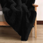 ORINOVA Black Fluffy Rug 5x8 Area Rugs - Image 4