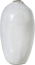 Serene Spaces Living Free-Form Glazed Ceramic Bud Vase, Set of 4- Centerpiece for Vintage Weddings, Events, Measures 5.5" Tall and 2.75" Diameter