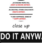 Do It Anyway Motivational Wall Art Inspirational Poster Mother Teresa Quote Canvas Prints Artwork for Office Living Room Modern Home Decor Painting Pictures Stretched and Framed [18''Wx 24''H]