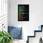 WYJZDZQ8 Inspirational Poster Motivational Canvas Wall Art Motivation Canvas Prints Artwork for Living Room Office Gym Modern Home Decor Painting Stretched and Framed Ready to Hang [12''Wx 18''H]