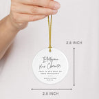 Andaz Press Round Ceramic Porcelain Christmas Tree Ornament for Teacher Thank You Appreciation Gift, Intelligence Plus Character. That is The Goal of True Education, Martin Luther King Jr., 1-Pack
