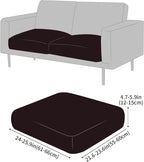 Fuloon Faux Leather Couch Cushion Slipcover, Waterproof Stretch Covers - Image 3