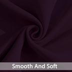 Yakamok Room Darkening Curtains 52x84 inch Length Dark Purple-Living Room | 2 - Image 5